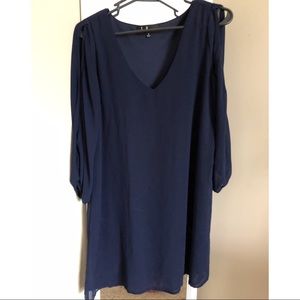 Lulus shifting dears navy dress